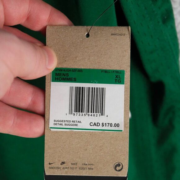 New York Jets Rogers 8 Jersey Mens Extra Large Loose Fit Green Nike NFLPA - Picture 9 of 10